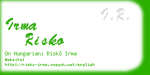 irma risko business card